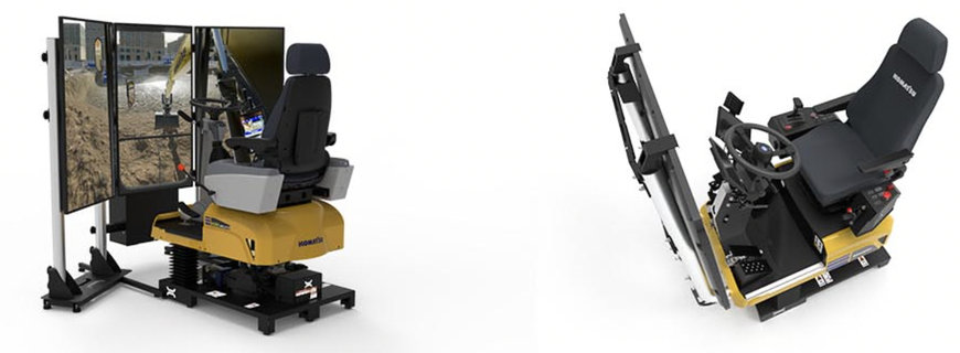 KOMATSU A LE PLAISIR D’ANNONCER QUE LES NOUVEAUX SIMULATEURS KOMATSU POUR TOMBEREAUX RIGIDES, PELLES HYDRAULIQUES SUR PNEUS ET CHARGEUSES